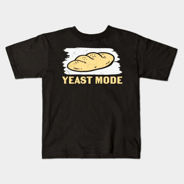 YEAST MODE Kids T-Shirt by MZeeDesigns